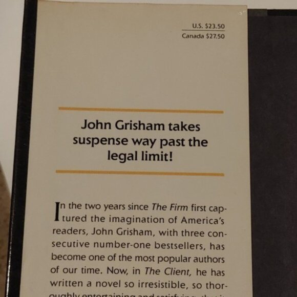 3/$13 The Client by John Grisham 1993 adult fiction book - Picture 4 of 9